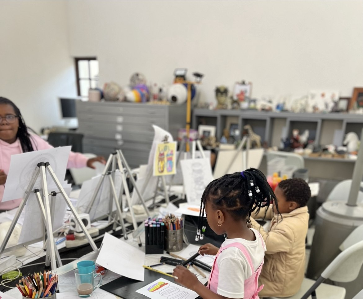 Kids at Kyalami Art Academy